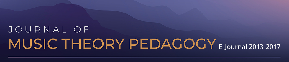 Journal of Music Theory Pedagogy E-Journal 2013-2017