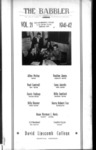 The Babbler Volume 21 (1941-1942) by Lipscomb University, Allen Pettus, Pauline Jones, Paul Cantrell, Lucy Jacobs, Farris Stalcup, Billy Sanford, Billy Bonner, and Harry Robert Fox