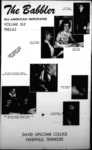 The Babbler Volume 42 (1962-1963) by Lipscomb University, Carole Gass, Ginny Tomlinson, Sandra Richardson, Ray Cozort, Howard Johnson, Joyce Cornette, and Joan Cornette