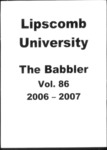 The Babbler Volume 86 (2006-2007) by Lipscomb University