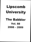 The Babbler Volume 88 (2008-2009) by Lipscomb University