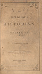 The Religious Historian, Volume 1, Issue 1 by Tolbert Fanning